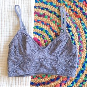 Free People Purple Lace Bralette Womens Small